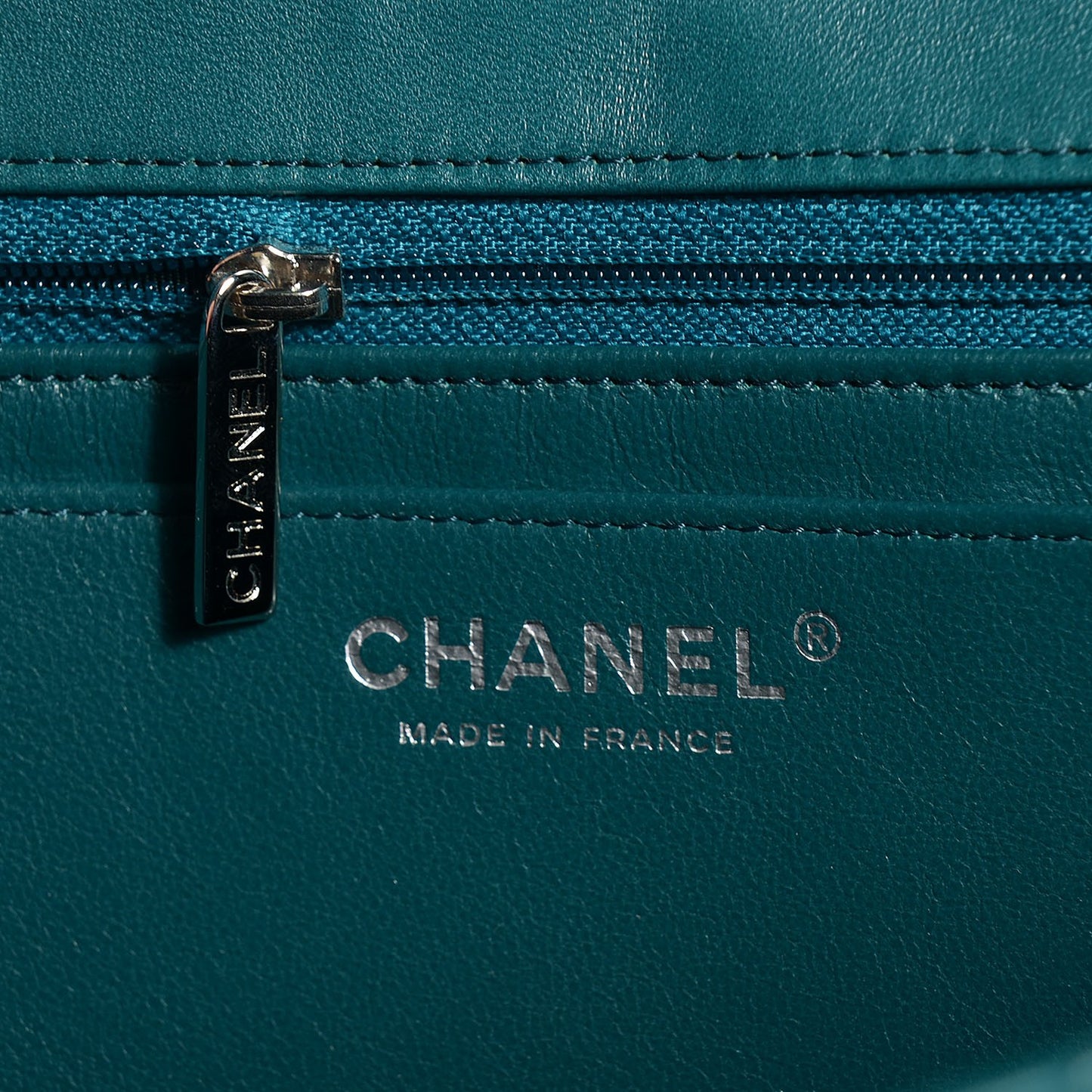 Lambskin Maxi Single Flap Turquoise
