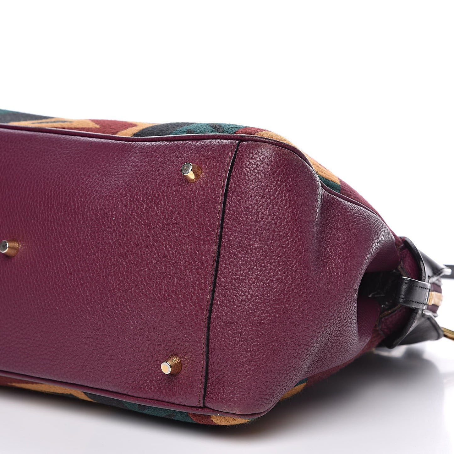 Calfskin Tapestry Milverton Satchel Multicolor