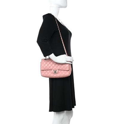 Chanel Lambskin Quilted Medium Double Flap Light Pink 2 of 10