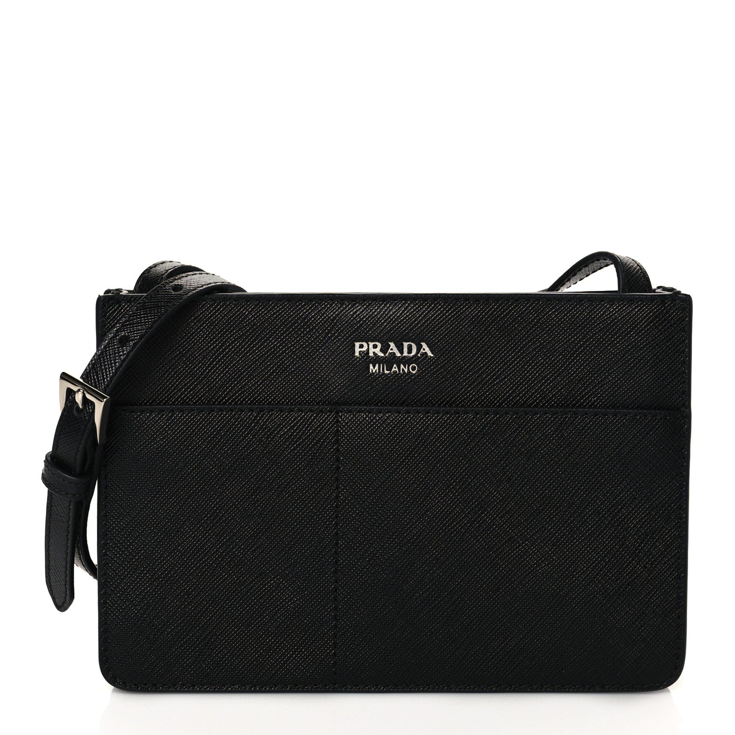 Saffiano Crossbody Bag Black