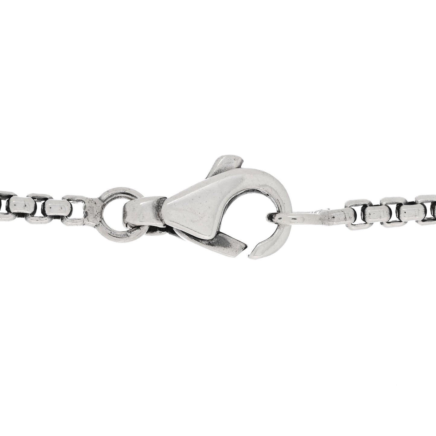 Sterling Silver Diamond Pave 7mm Petite Albion Pendant Necklace