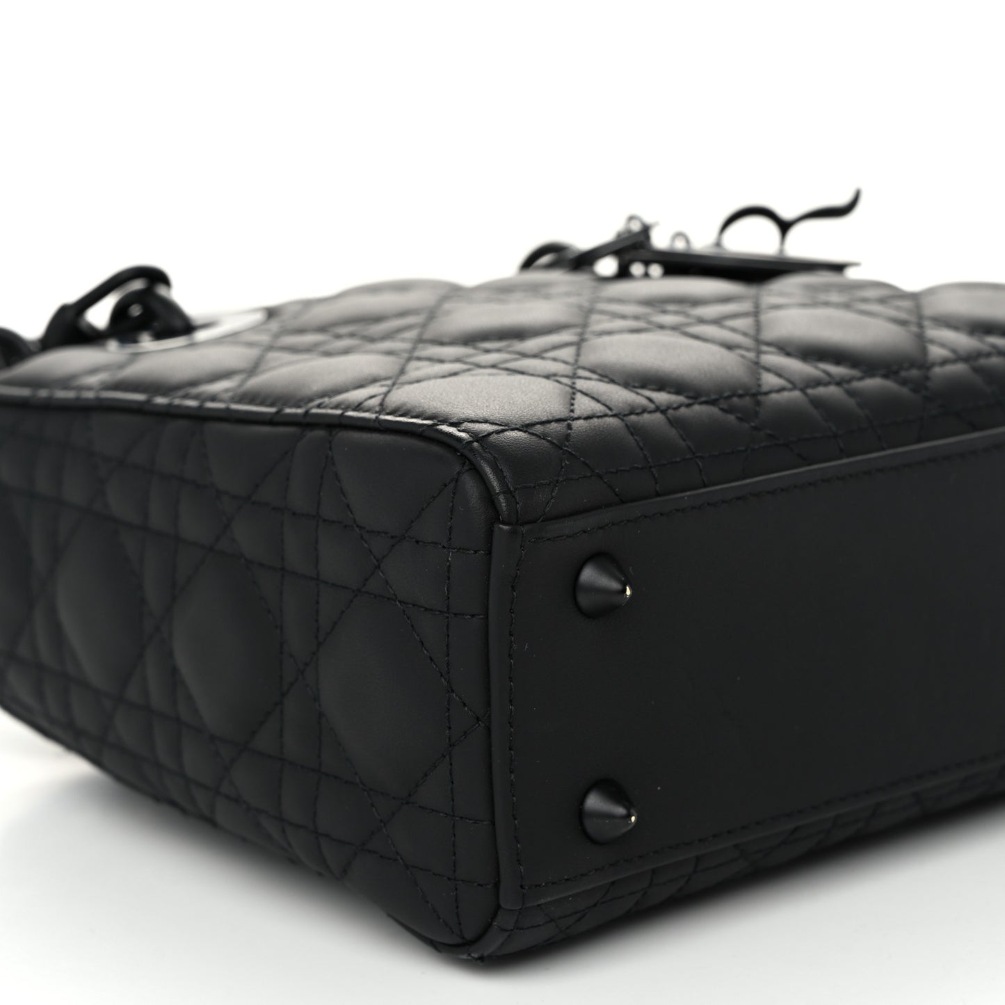 Ultra Matte Calfskin Cannage Small My ABCDior Lady Dior Black