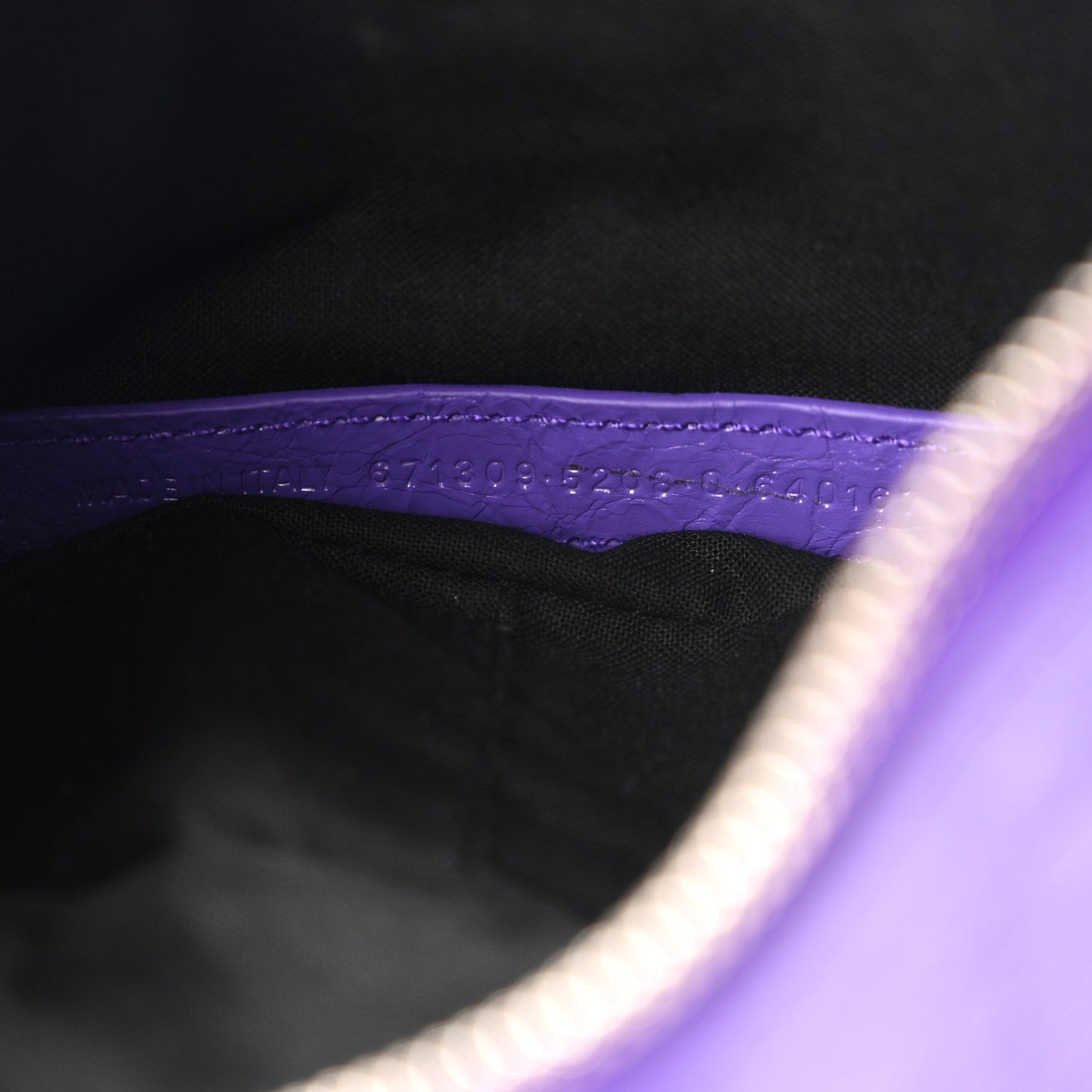 Agneau Arena Le Cagole Shoulder Bag XS Purple