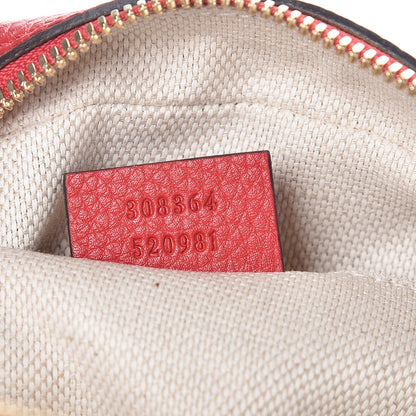 Gucci Pebbled Calfskin Small Soho Disco Bag Tabasco Red 7 of 7