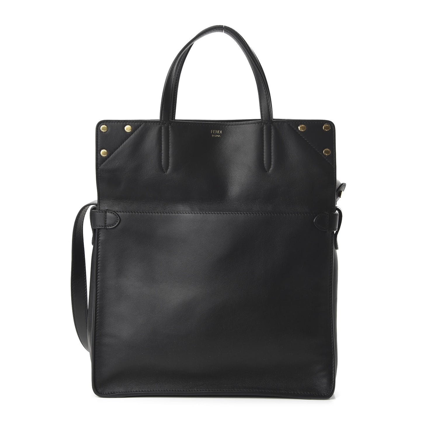 Vitello Grace Matte Large Flip Tote Black