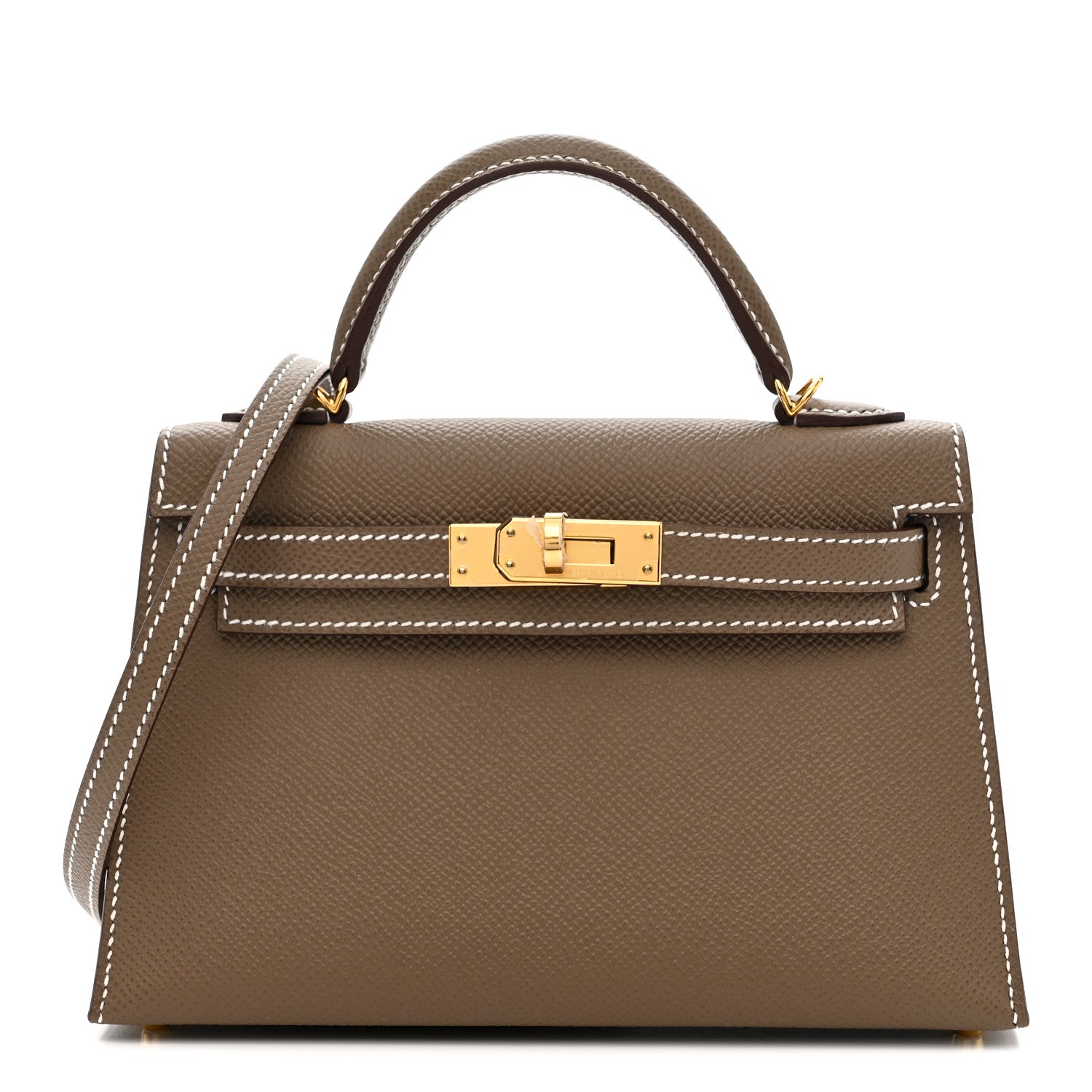 Hermes Epsom Mini Kelly Sellier 20 Etoupe 1 of 11