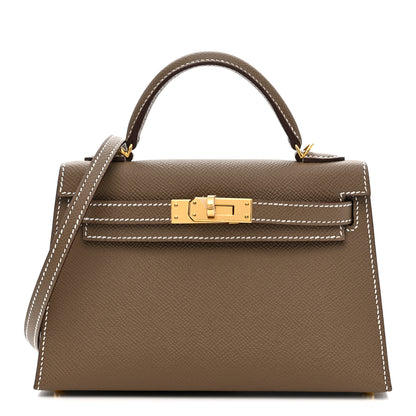 Hermes Epsom Mini Kelly Sellier 20 Etoupe 1 of 11