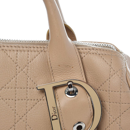 Christian Dior Calfskin Cannage Handbag Camel 9 of 20