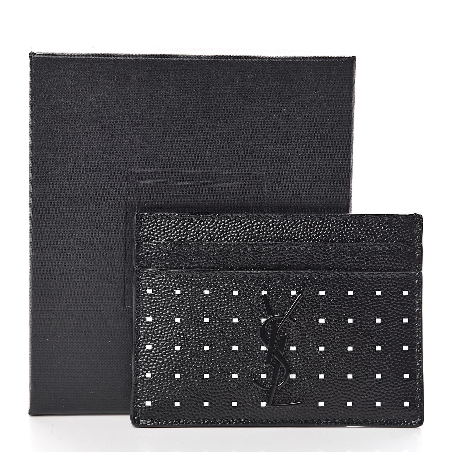 Grain De Poudre Geo Print Monogram Credit Card Case Black White