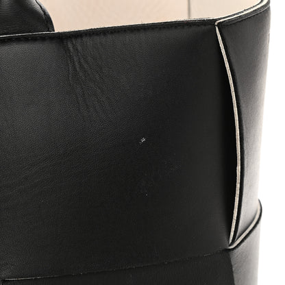 Bottega Veneta Nappa Maxi Intrecciato Small Arco Tote Black White 10 of 18
