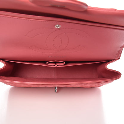 Chanel Lambskin Quilted Jumbo Double Flap Pink 6 of 9