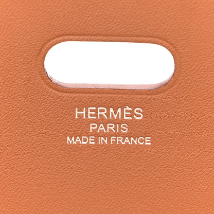 Hermes Vache Hunter H Canvas Swift Tablier Sellier Fauve Gold Ecru Beige 6 of 11