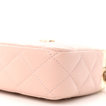 Chanel Lambskin Quilted CC Vanity With Chain Light Pink 10 of 11