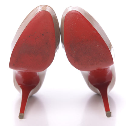 Christian Louboutin Patent Bianca 140 Pumps 40 Nude 5 of 10
