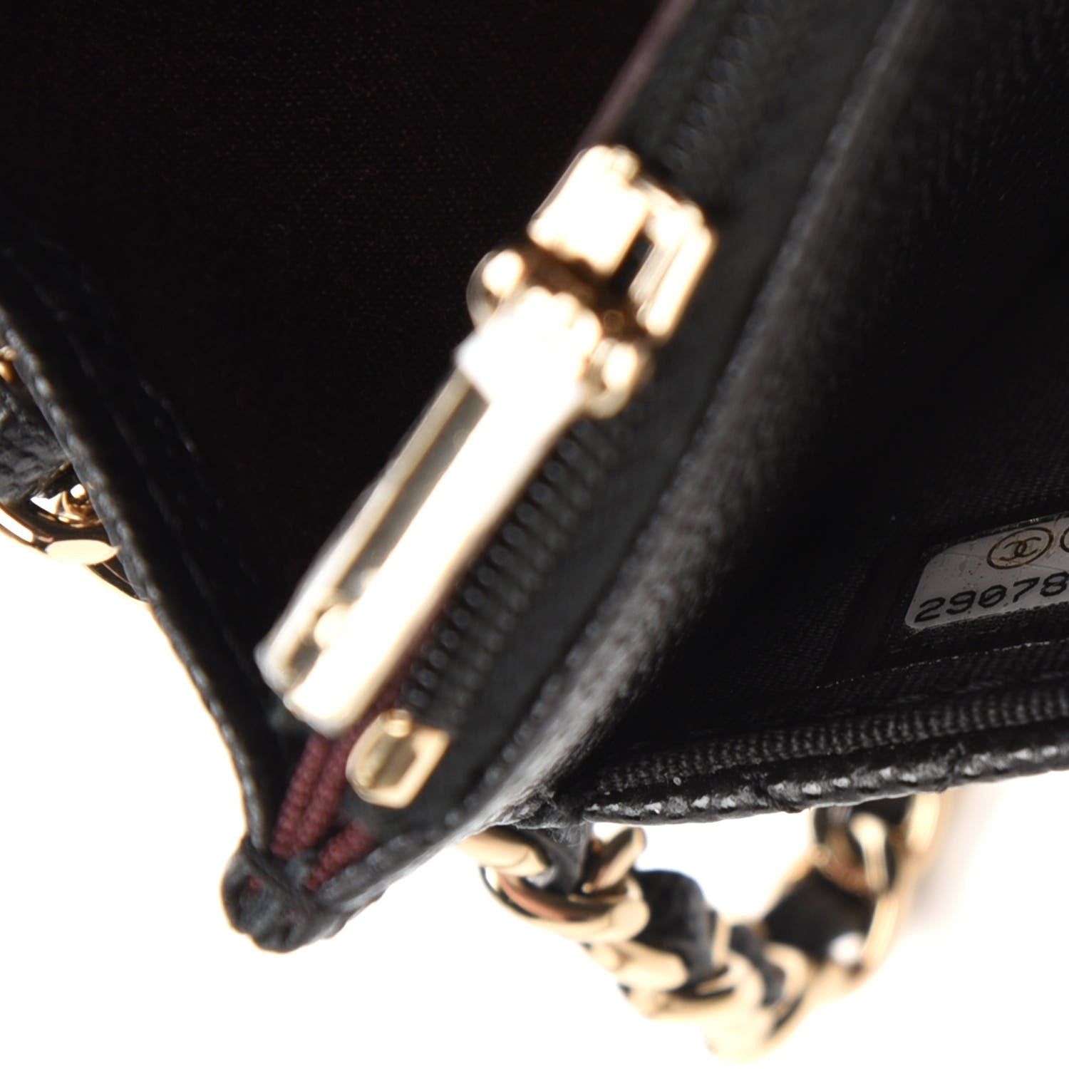 Chanel Caviar Quilted Wallet On Chain WOC Black 10 of 10