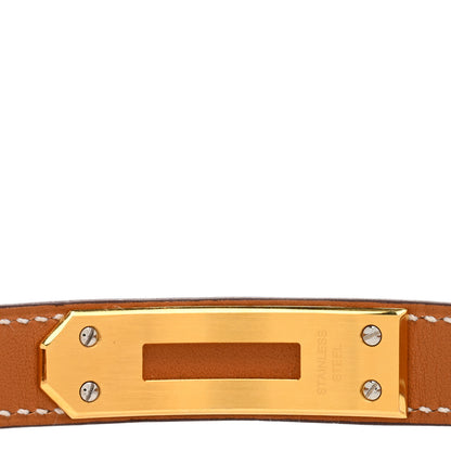 Hermes Stainless Steel Courchevel 20mm Kelly Cadena Quartz Watch Gold 4 of 4