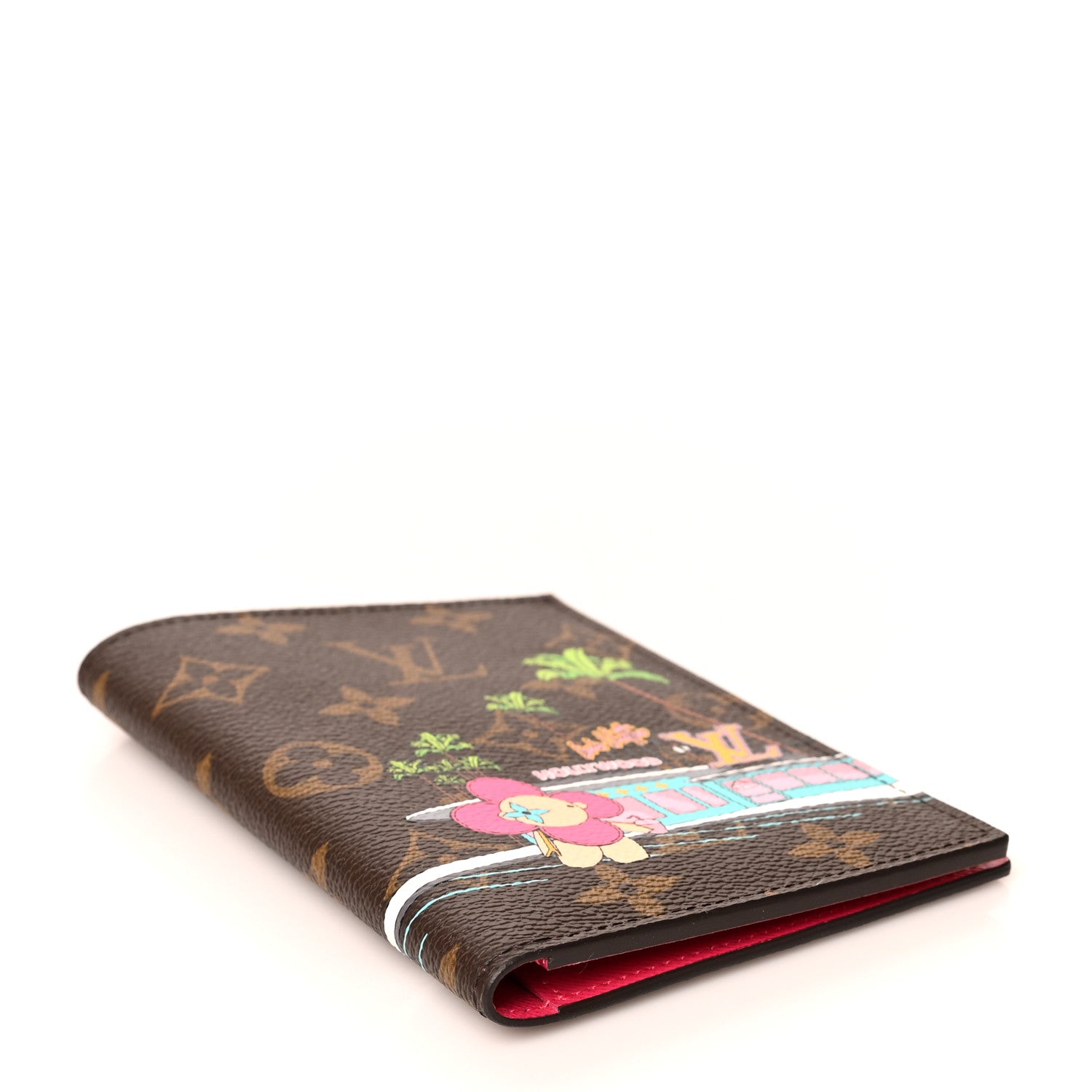 Louis Vuitton Monogram 2021 Christmas Animation Hollywood Passport Cover Fuchsia 5 of 9