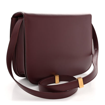 Celine Box Calfskin Medium Classic Box Flap Bag Burgundy 3 of 10
