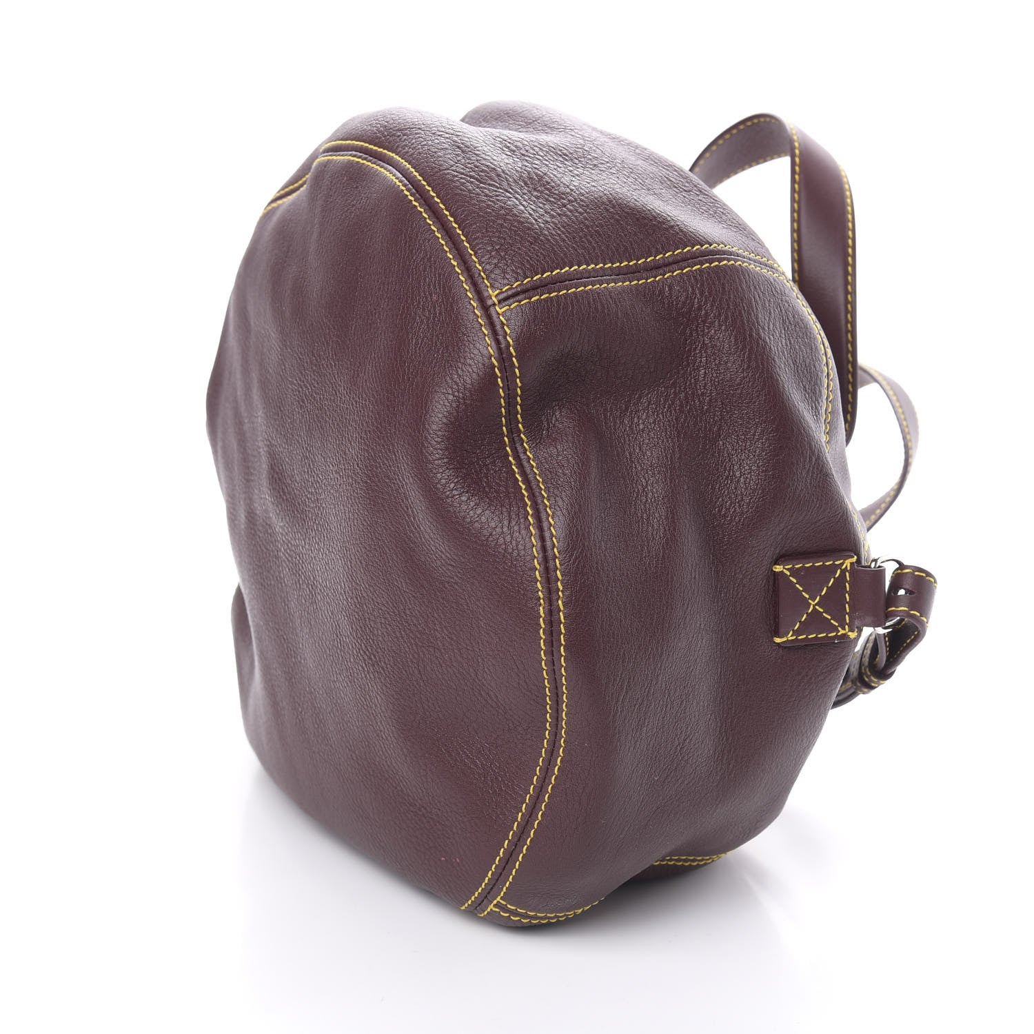 Balenciaga Calfskin Round Air Hobo Burgundy 8 of 9