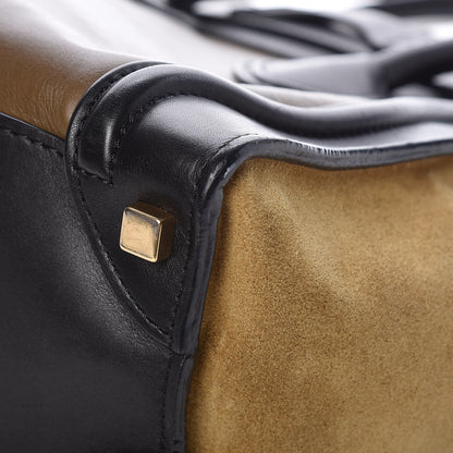 Celine Smooth Calfskin Suede Micro Tri-Color Luggage Almond 12 of 13