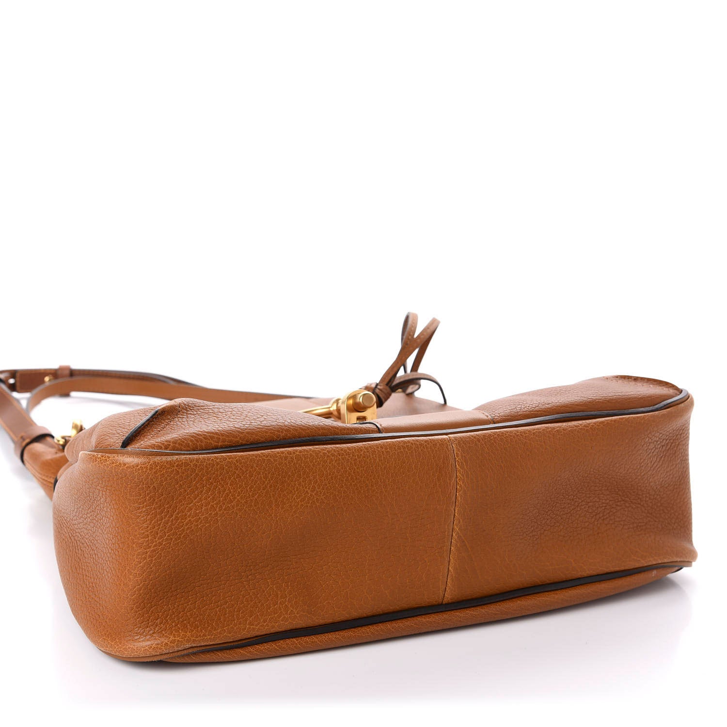 Chloe Grained Lambskin Medium Lexa Shoulder Bag Mustard Brown 5 of 13