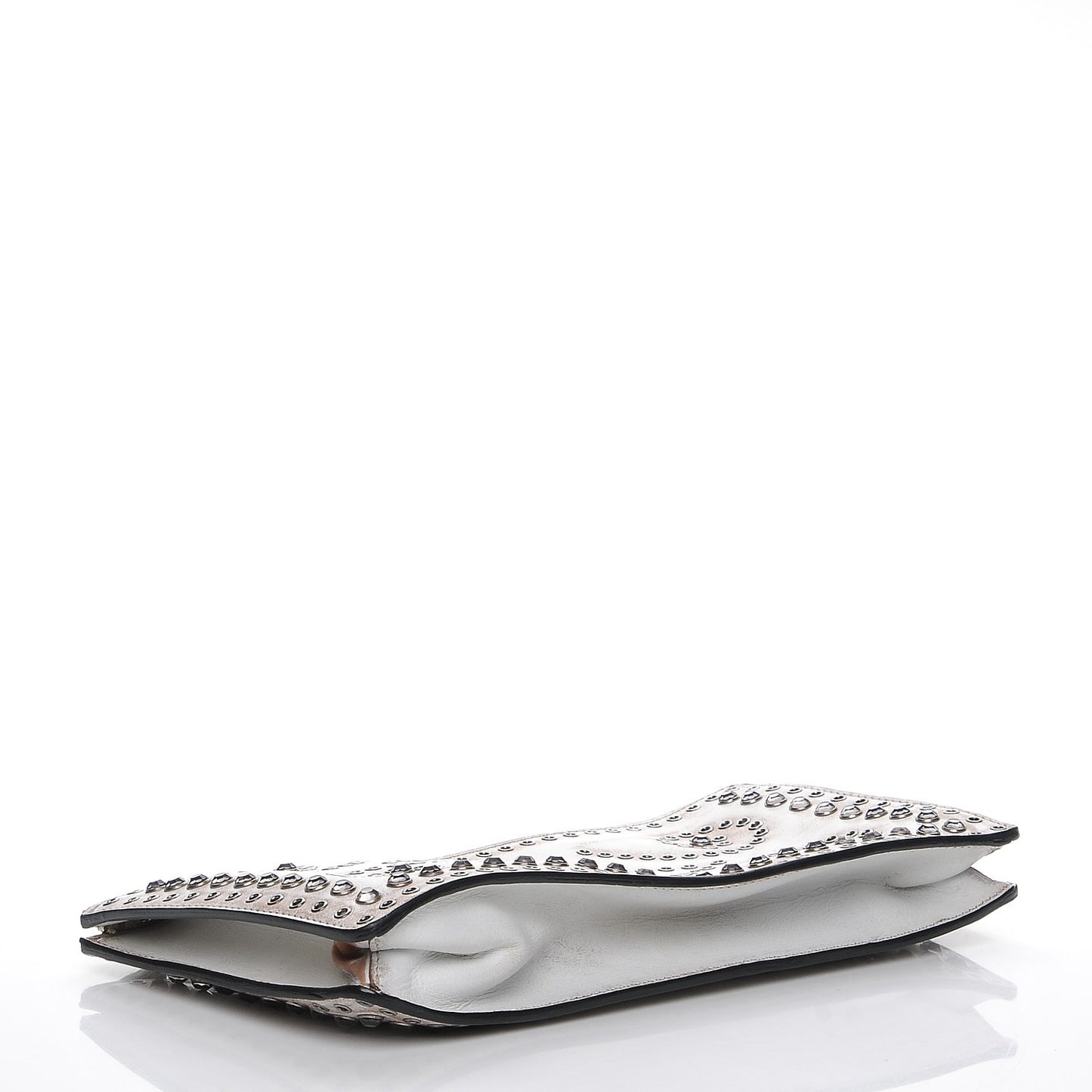 Vitello Vintage Studded Clutch