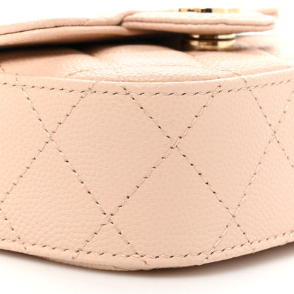 Chanel Caviar Quilted Mini Clutch With Chain Light Beige 10 of 10