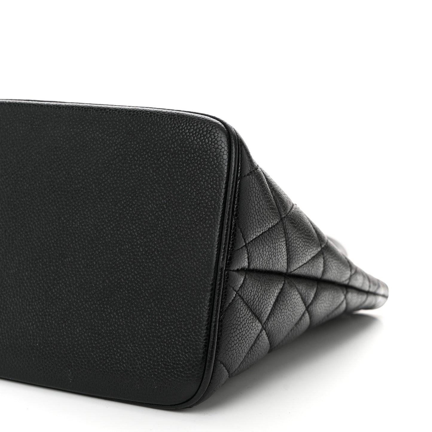 Caviar Quilted Medallion Tote Black