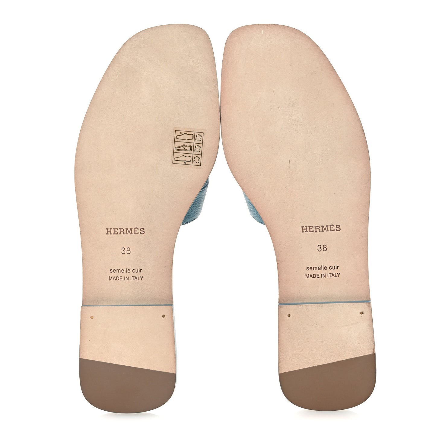 Epsom Oran Sandals 38 New Blue Jean