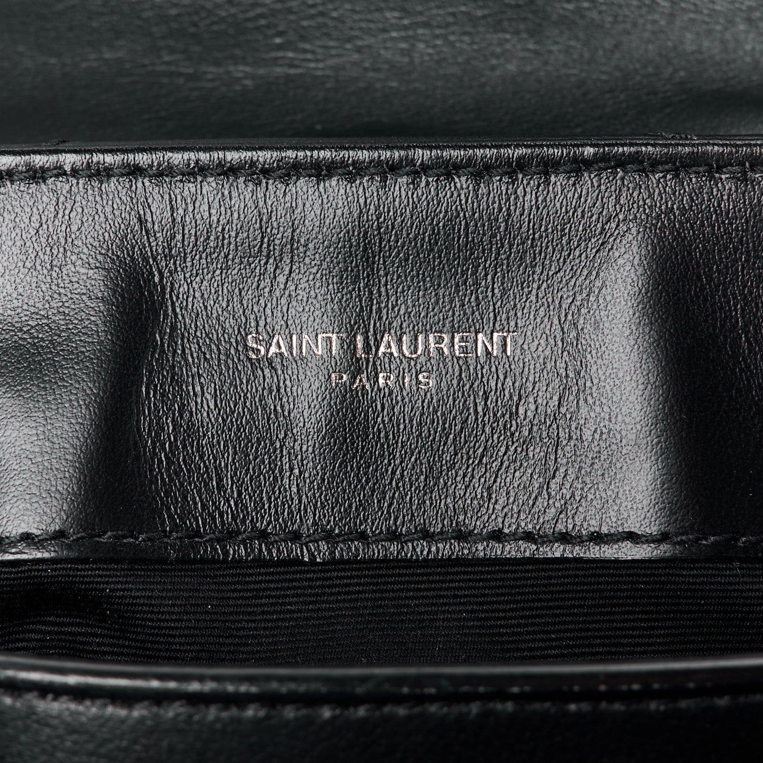 Saint Laurent Calfskin Y Quilted Monogram Monochrome Small Loulou Chain Satchel Black 7 of 12