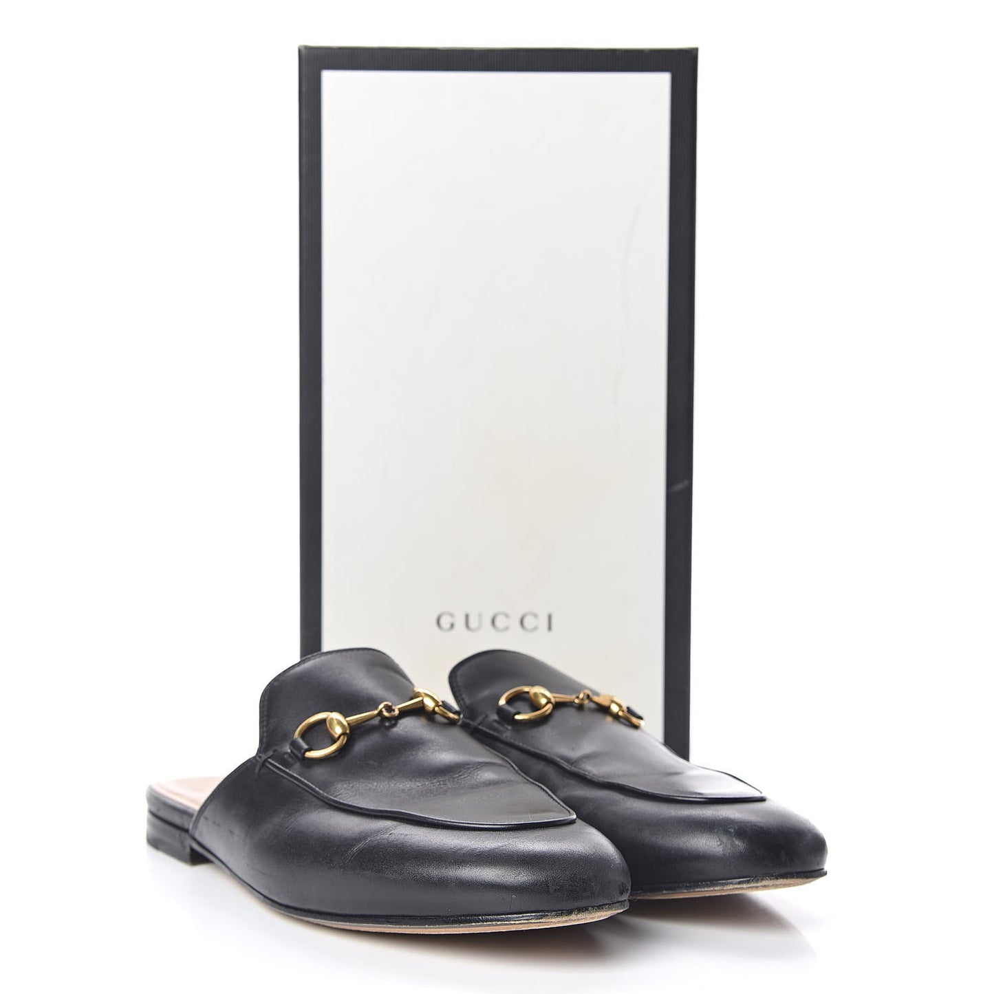 Calfskin Womens Princetown Slippers 37.5 Black