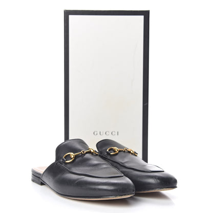 Gucci Calfskin Womens Princetown Slippers 37.5 Black 13 of 13