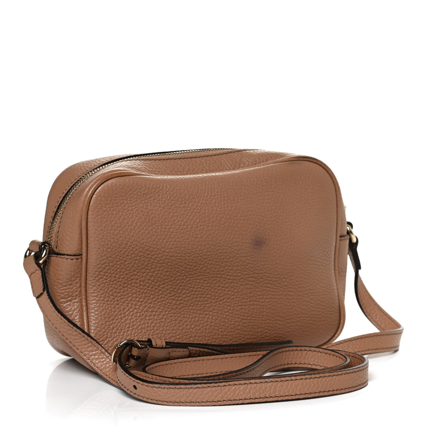 Gucci Pebbled Calfskin Small Soho Disco Bag Camelia 3 of 12