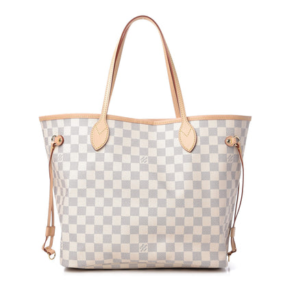 Louis Vuitton Damier Azur Neo Neverfull MM Rose Ballerine 1 of 10