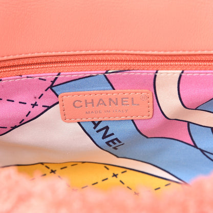 Chanel Mixed Fibers Quilted Jumbo Flap Orange 6 of 10