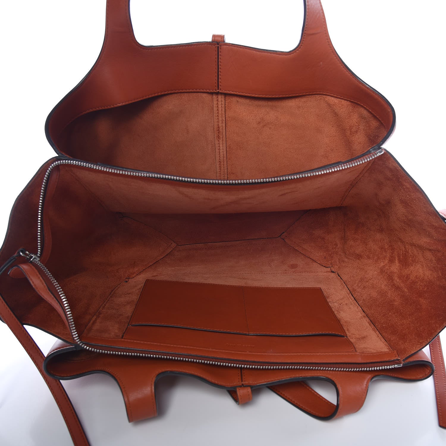 Celine Calfskin Medium Tri-Fold Bag Brick 5 of 16