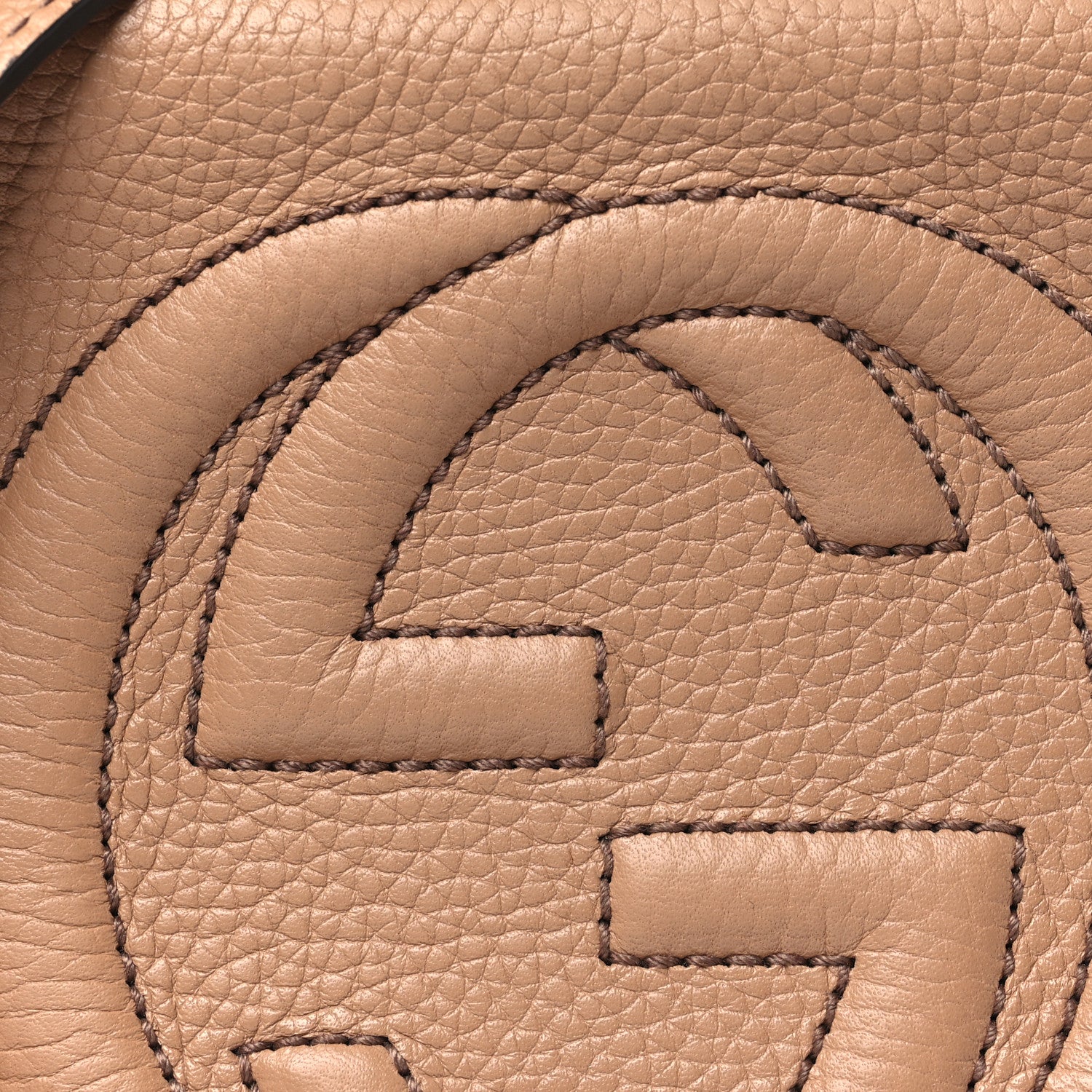 Gucci Pebbled Calfskin Small Soho Disco Bag Camelia 8 of 15