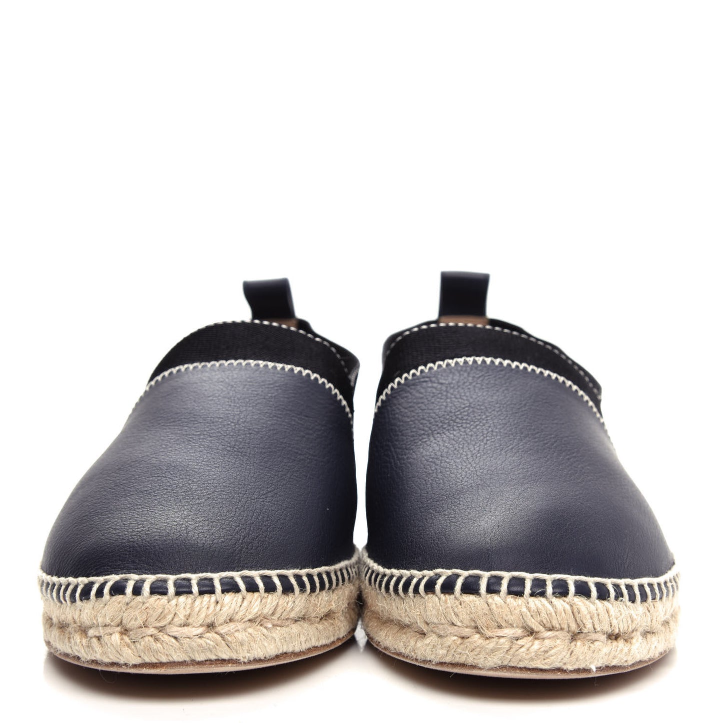 Calfskin Mens Arcachon Espadrilles 43 Marine Black