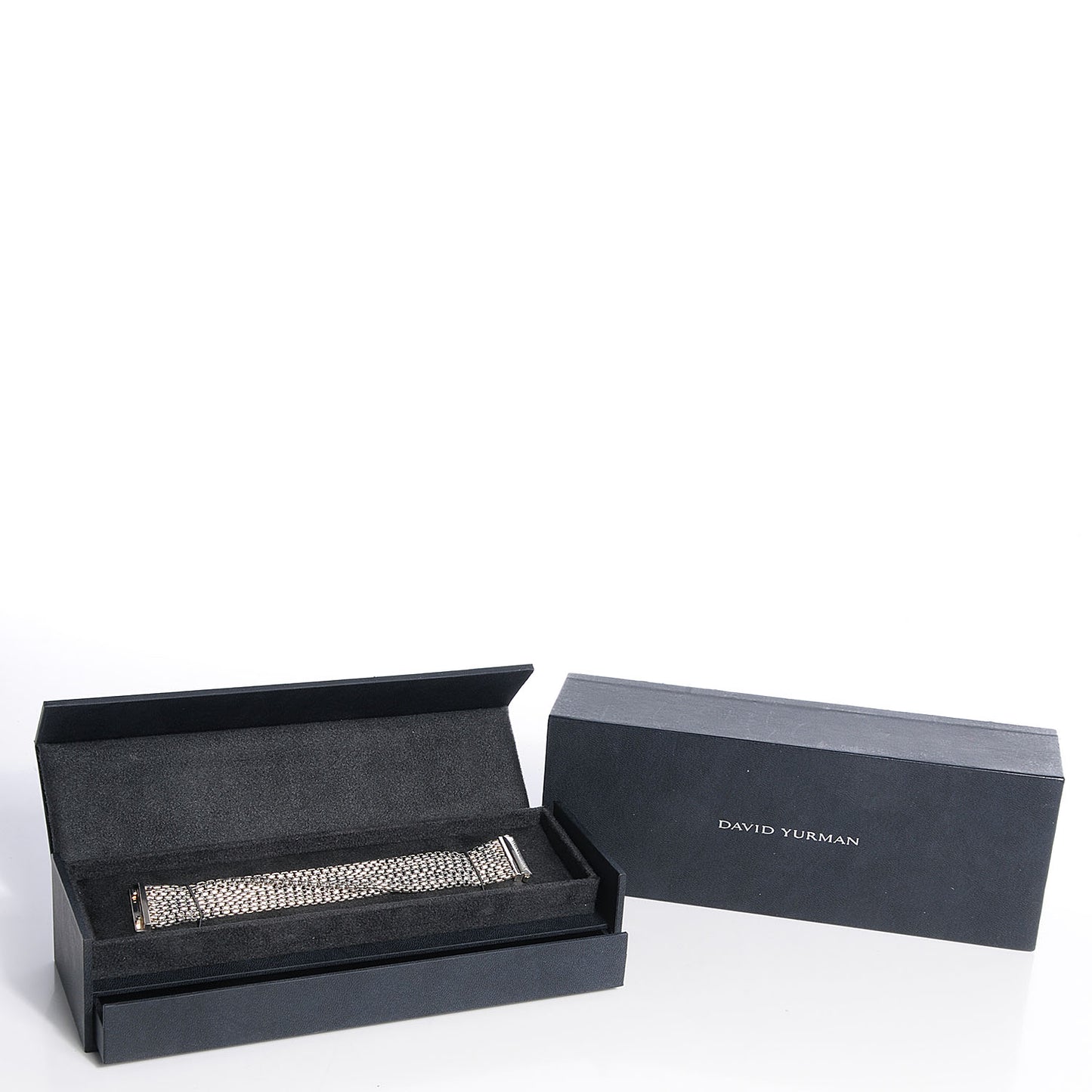 Sterling Silver Eight-Row Box Chain Bracelet
