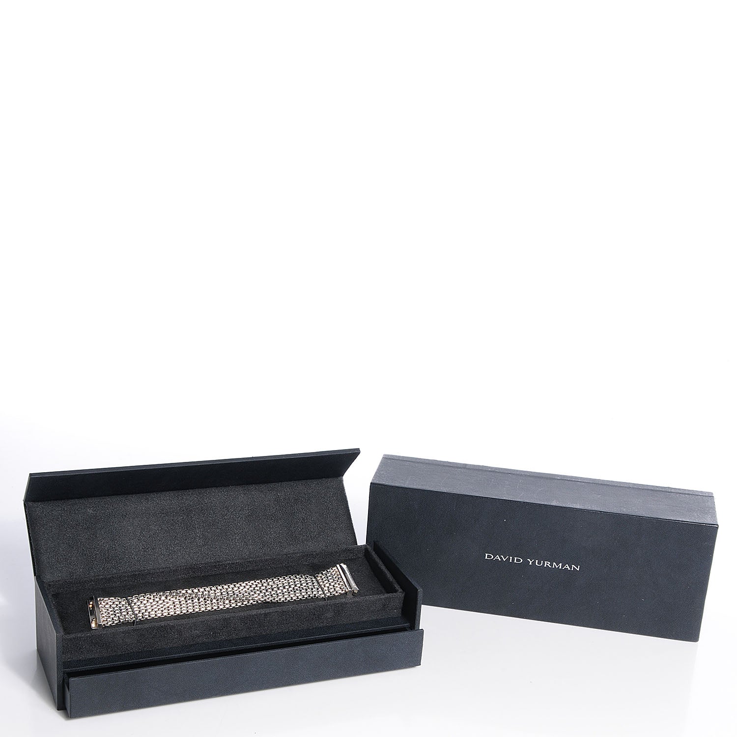 David Yurman Sterling Silver Eight-Row Box Chain Bracelet 7 of 7
