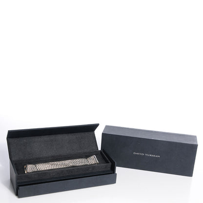 David Yurman Sterling Silver Eight-Row Box Chain Bracelet 7 of 7