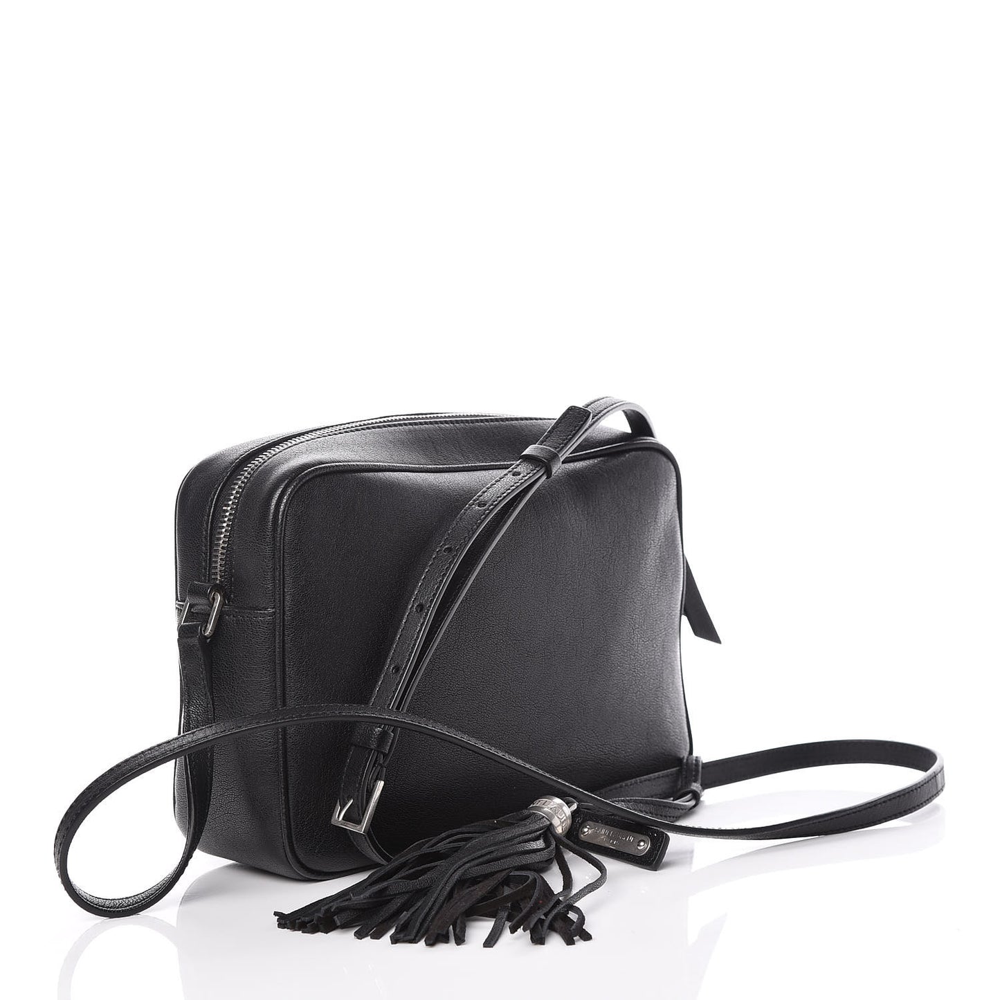 Lambskin Monogram Small Lou Camera Bag Black