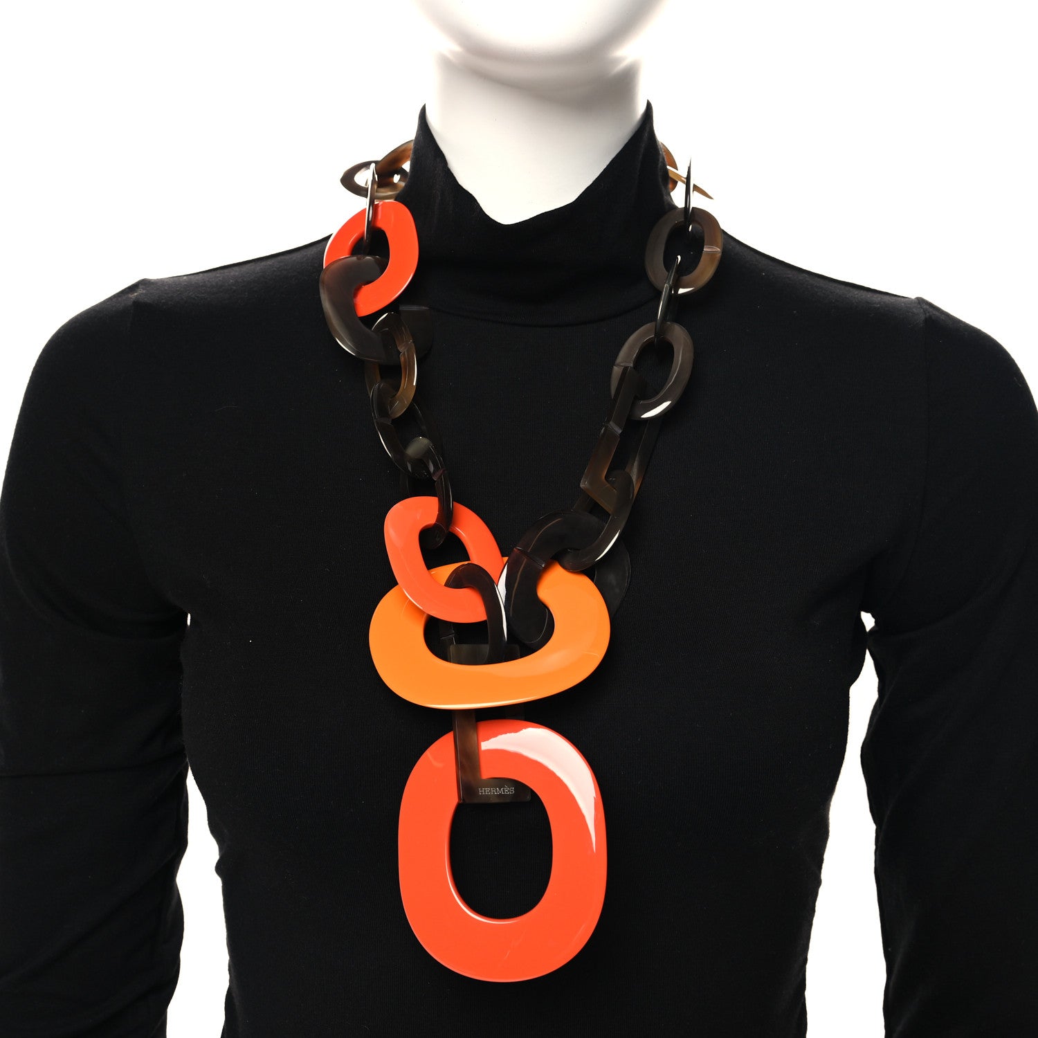 Hermes Buffalo Horn Isidore Necklace 2 of 5