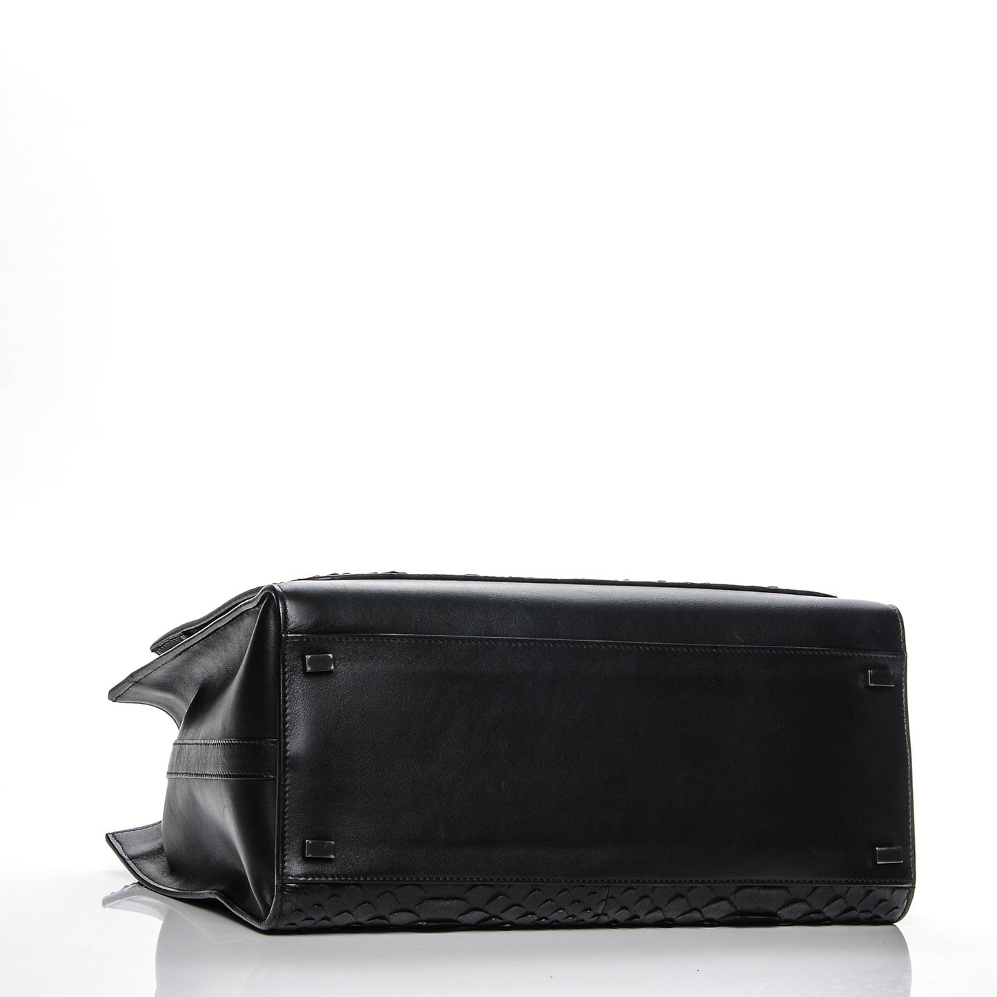 Python Calfskin Small PS11 Tote Black