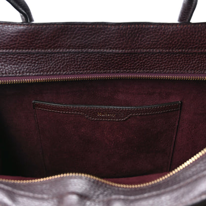 Mulberry Grain Vegetable Tanned Calfskin Zipped Bayswater Oxblood 11 of 12
