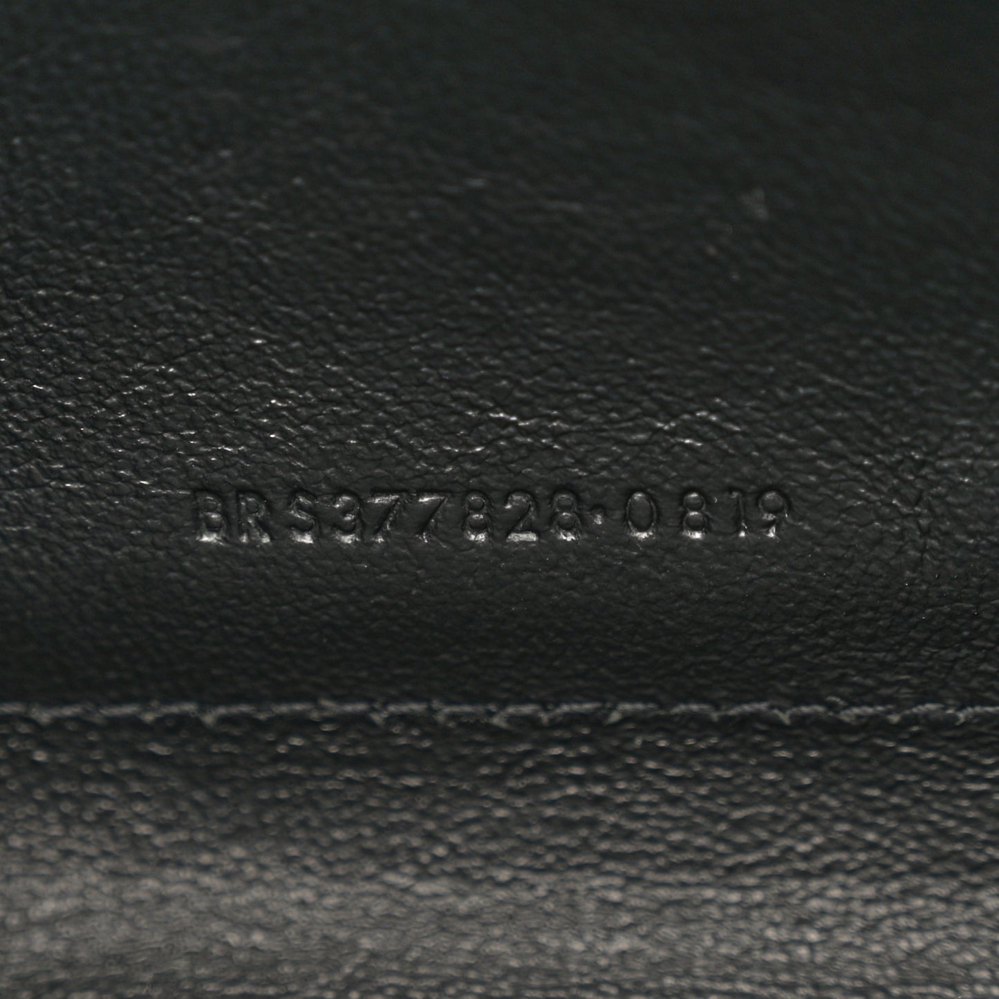 Grain De Poudre Matelasse Chevron Monogram Chain Wallet Black