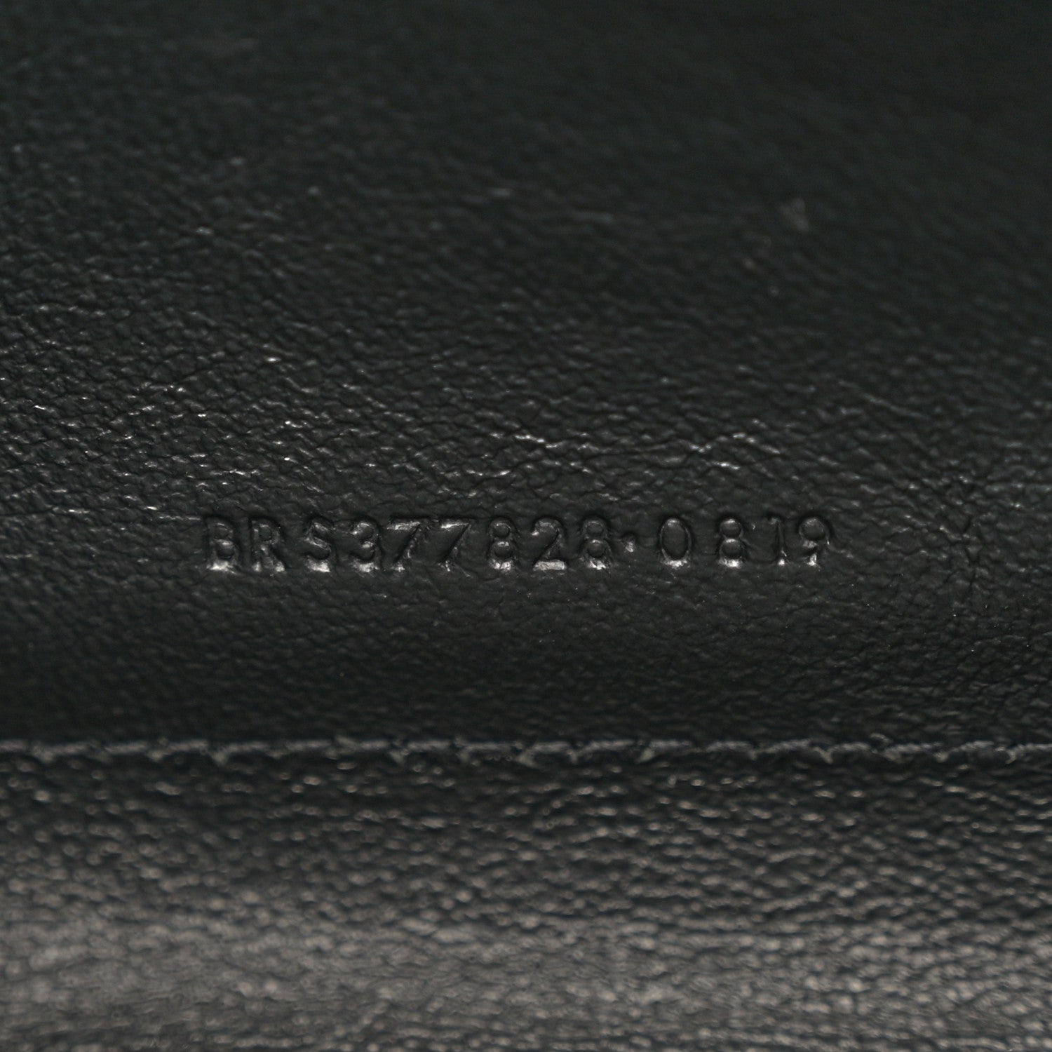 Saint Laurent Grain De Poudre Matelasse Chevron Monogram Chain Wallet Black 7 of 15