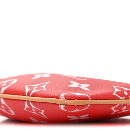Louis Vuitton Calfskin Monogram Speedy P9 Bandouliere 50 Pochette Red 8 of 8