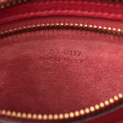 Celine Drummed Calfskin Micro Luggage Merlot 7 of 15