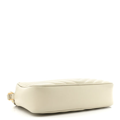 Saint Laurent Calfskin Matelasse Monogram Lou Camera Bag Crema Soft 4 of 15